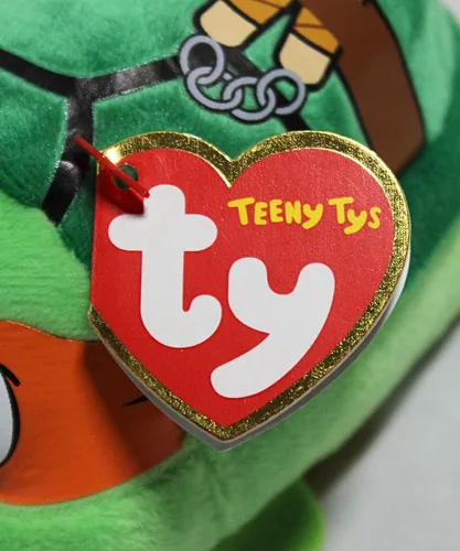 Vista 4 de TY TY42172 Tortugas Ninja (TMNT) Michelangelo Teeny, multicolor