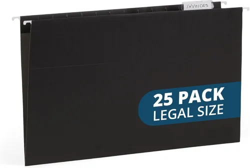 Vista 13 de Blue Summit - Carpetas colgantes de tamaño legal, carpetas de tamaño legal de 9.5 x 14.75 pulgadas, 25 archivos colgantes reforzados en varios