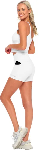 Vista 4 de Natural Uniforms Sujetador deportivo de soporte medio acolchado sin varillas para mujer