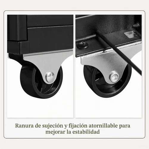 Vista 9 de Yaheetech Marco de cama tapizado completo con 4 cajones de almacenamiento