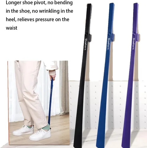 Vista 3 de Mango de recolección de zapatos domésticos súper largo para mujeres mayores y embarazadas, tirador de zapatos de plástico con succión magnética