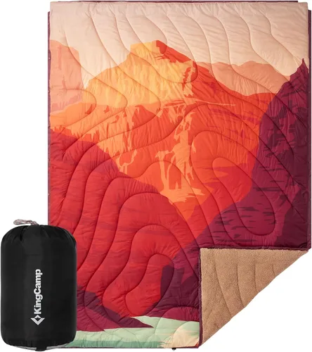Vista 27 de KingCamp Manta de camping ultraligera, manta plegable portátil, 79 x 57 color fantasía (Canoe)