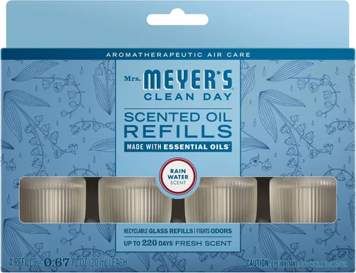 Vista 12 de MRS. MEYER'S Clean Day - Difusor de aceite perfumado premium, ambientador de pared enchufable, dispositivo de aroma aromatéutico para el hogar