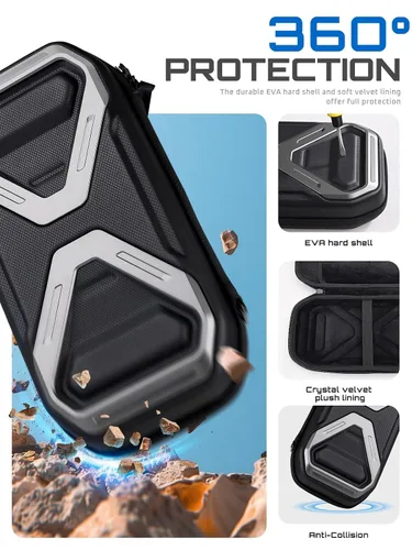 Vista 3 de SUPCASE for Nintendo Switch 2 Carrying Case 2025, 12 Game Card Storage Military-Grade Protection Spacious Portable Hard Shell Travel Bag for