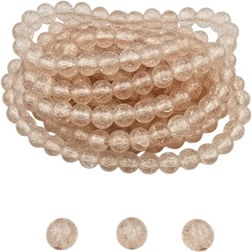 Vista 14 de DandS ltd Cuentas de cristal agrietadas para la fabricación de joyas, champán, pulseras vibrantes de bricolaje, collares, aretes, suministros