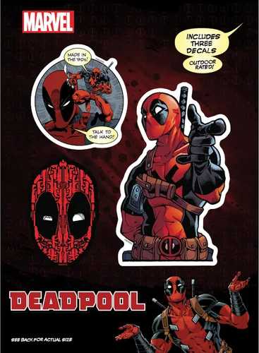 Vista 8 de Marvel Deadpool Calcomanías de vinilo – Juego de 3 calcomanías de vinilo Deadpool para automóvil, ventana, camión, parachoques, laptop, vaso, 1991