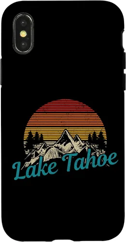 Vista 5 de Lake Tahoe California USA Vintage Souvenir Case for iPhone 16