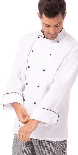 Vista 5 de Chef Works Newport Executive Chef Abrigo para hombre