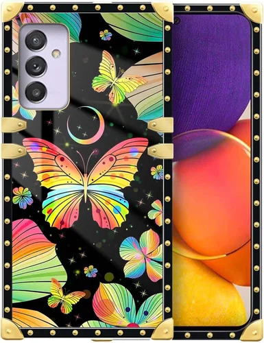 Vista 36 de Funda compatible con Samsung Galaxy A03S 4G, TPU suave de lujo y parte trasera de policarbonato duro para niñas y mujeres, funda protectora a prueba
