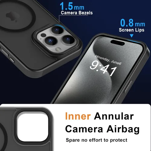 Vista 336 de MOCCA - Funda magnética resistente para iPhone XR de 6.1 pulgadas, compatible con MagSafe, funda con protección contra caídas de grado militar