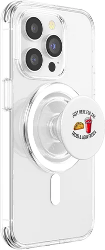 Vista 3 de Tacos y agua Fresca Fun Amante de la comida mexicana Comida Mexicana PopSockets MagSafe PopGrip para iPhone