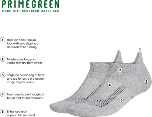 Vista 2 de adidas Calcetines Ub21 Superlite para correr con pestañas para hombre 2 pares