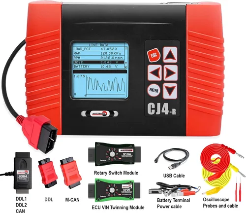 Vista 2 de Injectronic CJ4R Escaner Pro Escaner Automotriz 9195 ECU Twinning Escaner, 9304 DDL1/2 PUEDE Módulo Completo Set