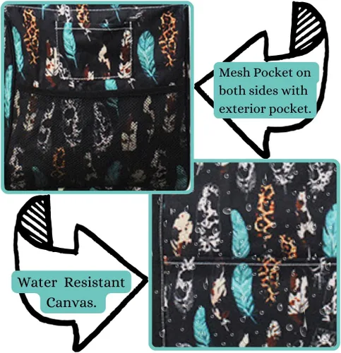 Vista 35 de NGIL Bolsa de comestibles reutilizable extra grande plegable de gran tamaño para comestibles, almacenamiento, picnic, playa, Estampado