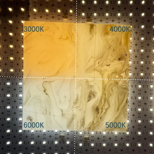 Vista 5 de Paquete de 4 hojas de retroiluminación LED de 24 V, 36 W, 4000 K, blanco, 19.3 x 9.6 pulgadas cada unidad, panel LED flexible regulable