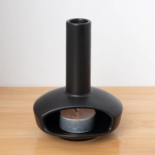 Vista 4 de Tnstbiee Bonito soporte moderno de Palo Santo, quemador de cerámica hecho a mano de mediados de siglo para palo y cono de incienso, soporte