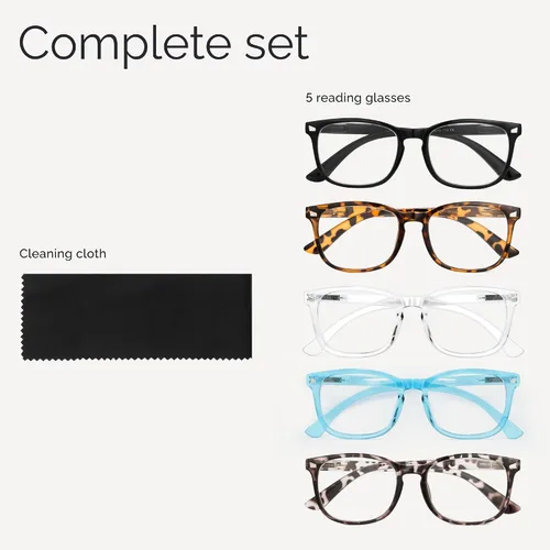 Vista 8 de CCVOO Lentes de Lectura para Mujer, Gafas de Ojos, Lentes de Lectura de Luz Azul para Mujer, Lentes de Lectura