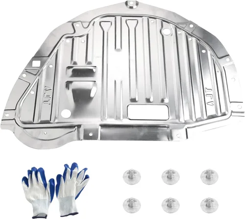 Vista 10 de Protector contra salpicaduras del motor compatible con Honda Civic 2016 2017 2018 2019 2020 2021, cubierta protectora bajo el auto OEM 74110-TBA-A00