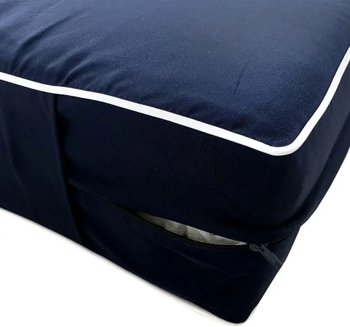 Vista 7 de * Solo funda*-Estilo 6 fundas de almohada para colchón de sofá cama para exteriores, fundas de almohada con ribete de tubería de contraste
