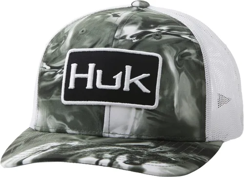 Vista 8 de HUK - Gorra de camionero de malla para hombre con cierre a presión Gorra de pesca antirreflectante