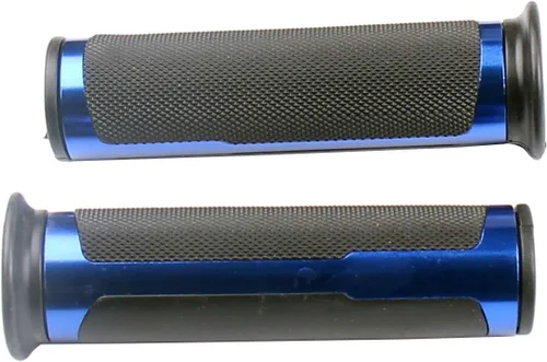 Vista 3 de Azul 7/8" 0.866 in Negro Aluminio CNC Empuñaduras para Kawasaki Versys 650 KLE650A 2009