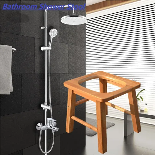 Vista 6 de Asiento de vapor Yoni de madera con cuatro patas, silla de vapor V vapor en Hom eattachment H 14.7 pulgadas, asiento yoni para mujer v vapor