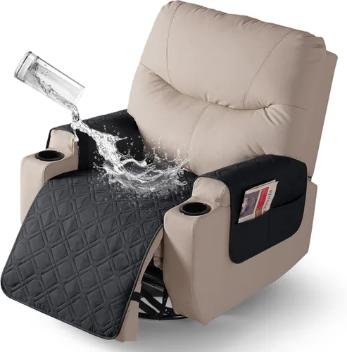 Vista 25 de VANSOFY - Fundas de asiento 100% impermeables para sillas reclinables, color azul, 22 pulgadas Azuree