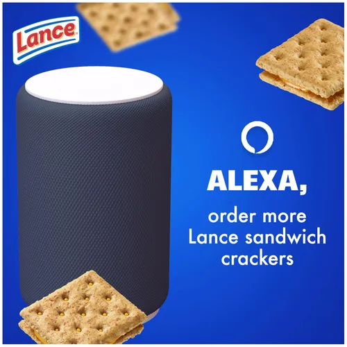 Vista 4 de Lance Hecho con galletas sándwich de queso cheddar de grano entero, 8 unidades de 1.5 onzas