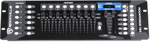 Vista 5 de Rockville RockPAR TRI Bundle: (6) LED RGB Compact Par Can Pro DJ DMX luces de lavado, (6) controles remotos, (6) RDX3M25 25 pies y RDX3M10 10 pies 3