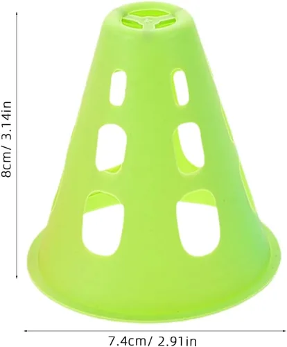 Vista 2 de BESPORTBLE 20pcs Mini Conos De Plástico Entrenamiento Agilidad Entrenamiento Conos De Fútbol Marcado De Campo Para Fútbol Baloncesto Patinaje Niños