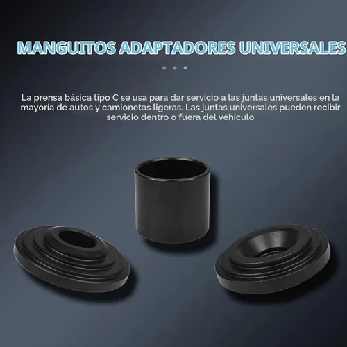 Vista 8 de 8MILELAKE Herramienta de extracción/instalación de prensa de rótula 10pcs con adaptadores de tracción de 4 ruedas
