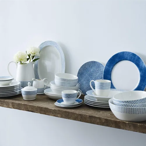 Vista 8 de Noritake Juego de 4 tazas de hamaca azul, 15 onzas.