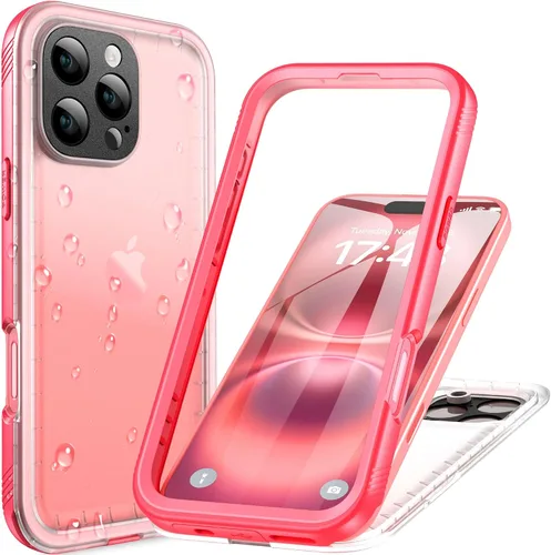 Vista 21 de Cozycase TOP - Funda impermeable militar IP68 para iPhone XR, resistente 360 a prueba de golpes, cuerpo completo, con protector de cámara