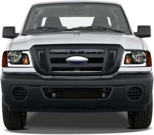 Vista 2 de 7422448582543 Compatible con 2001-2011 Ford Ranger Switchback Barra de tira LED secuencial de luces delanteras con carcasa negra y lámparas de señal
