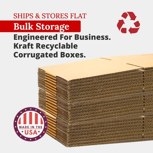 Vista 3 de Partners Brand Cajas de cartón corrugado de 15 x 12 x 6, 15.0 in de largo x 11.8 in de ancho x 5.9 in de alto, paquete de 25 Envío, embalaje