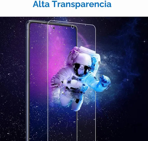 Vista 4 de JETech Protector de pantalla compatible con Samsung Galaxy S20 FE de 6.5 pulgadas, película de vidrio templado, paquete de 3