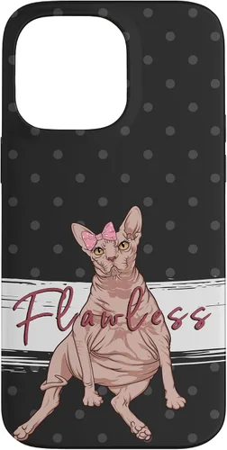 Vista 21 de Funny Sphynx Cat Flawless Naked Cat Fat Hairless Cat Case for iPhone 17