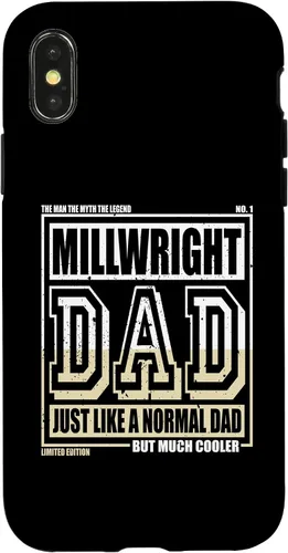 Vista 4 de Funda para iPhone 13 Like A Normal Dad Father Millwright