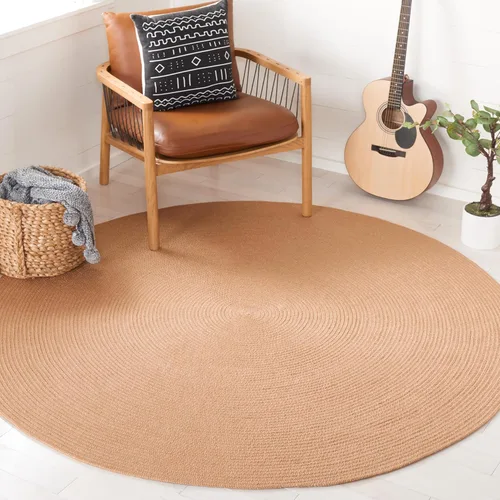 Vista 16 de SAFAVIEH Alfombra trenzada Collection – Alfombra redonda de 3 pies, color beige, hecha a mano, casa de campo, ideal para zonas de alto tráfico