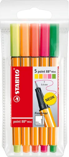 Vista 7 de STABILO - point 88 Mini - Fineliner - Pack de 8 - Colores surtidos Multicolor