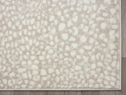 Vista 5 de Abani Alfombra de área con estampado de guepardo beige, colección Arto - Alfombra de acento contemporánea y duradera (2'2" x 8')