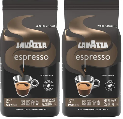 Vista 19 de Lavazza Crema E Aroma - Mezcla de café en grano entero, bolsa de 2.2 libras, tostado medio equilibrado con un sabor intenso y terroso y crema