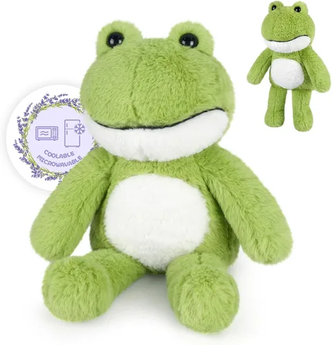 Vista 12 de SuzziPals Capibara de Peluche Calentable y Enfriable, Peluches de Almohadilla de Calentamiento para Microondas para Relajación y Alivio, Juguetes