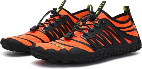 Vista 2 de UBFEN Zapatos acuáticos para natación, para hombre y mujer, para deportes de playa, secado rápido, descalzos para navegación, pesca, buceo, surf