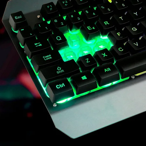 Vista 7 de KLIM Unity - Juego de teclado y mouse inalámbricos de EE UU delgado duradero ergonómico sensación mecánica teclado y mouse inalámbricos