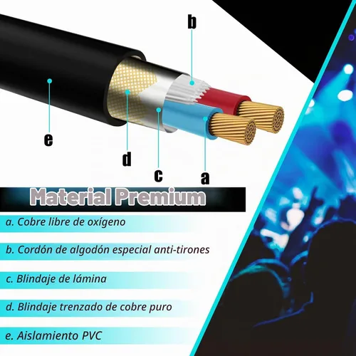 Vista 6 de Xuhal 10 cables de señal DMX flexibles de 3.2 pies de 3 pines, cables de señal DMX de 3.3 ft con conectores de metal, conexión XLR macho a hembra