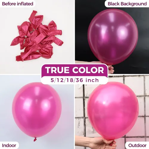 Vista 118 de Bezente Globos arcoíris de 18 pulgadas, paquete de 30 unidades, de látex 01-Assorted-G01