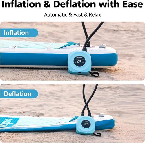 Vista 10 de Hydrohero Electric Paddle Board Pump, 20 PSI Rechargeable SUP Pump