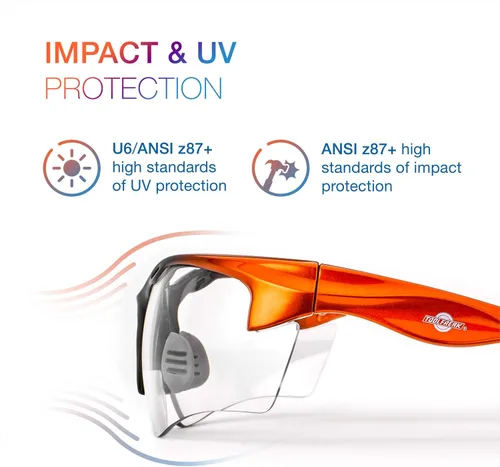 Vista 4 de ToolFreak Gafas de seguridad bifocales Rebel, ANSI z87+ Impact y UV