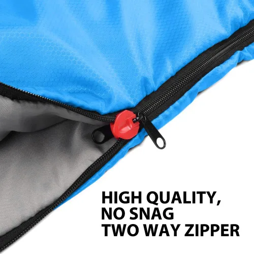 Vista 5 de Gold Armour Sacos de dormir para adultos, niños, niñas, mochileros, senderismo, campamento, clima frío y cálido 4 estaciones, uso en interiores